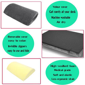 Seyahat uçak Footrest kamp bacak masası ayarlanabilir yükseklik PVC destek organik basınç tahliye saf meditasyon yastık - Product Image 4