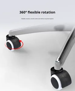 Ruota Girevole in Plastica PU da 2 Pollici per Sedia, Design Contemporaneo per Mobili da Camera, Capacità di Carico 60kg, Cuscinetto a Sfera di Precisione - Product Image 5