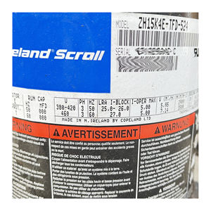 <span class=keywords><strong>COMPRESOR</strong></span> de Baja Temperatura de <span class=keywords><strong>5</strong></span> <span class=keywords><strong>HP</strong></span> ZH15K4E-TFD-524 ZF15K4E-TFD 556 ZF15K4E-TFD 551 ZF15 ZH15 - Product Image 2