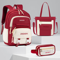 Großer RFID-wasserdichter Oxford-Stoffrucksack für Mädchen im Vintage-Stil mit USB-Anschluss und Diebstahlschutz-Reißverschluss für die 5.-6. Klasse – Neu