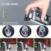 Niveau Laser outils de construction avec ruban adhésif Meaure 3 en 1 niveau Laser à ligne croisée