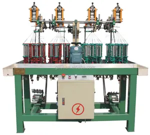 GINYI boa qualidade malha trança máquina trança tecelagem tear alta velocidade tecelada tricô tear para tricô banda
