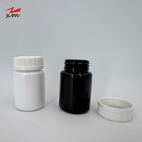 Bouteilles en plastique PET blanches 80CC pour emballage de liquides pharmaceutiques, comprimés, capsules, vitamines, couleur personnalisée, bouteille OEM/ODM
