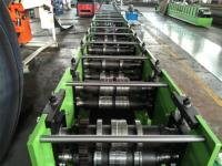 Machine de profilage à froid pour rails de porte coulissante et volets extérieurs en acier galvanisé de 1,5 à 2,0 mm d'épaisseur, modèle populaire