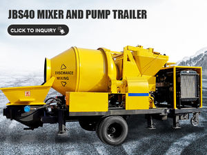 Mezcladora de Concreto Portátil JBS40, Camión Mezclador y Bomba de Concreto Usado con Motor Diésel - Product Image 2