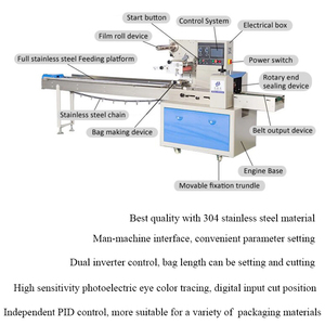 Máquina Empacadora Horizontal Automática de Alta Calidad para Snacks y Alimentos, Motor Mecánico de Calidad para Sellado de Alta Velocidad - Product Image 6