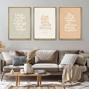 Decoración escolar Religión Escritura Cita inspiradora Impresiones en lienzo Versículo DE LA <span class=keywords><strong>Biblia</strong></span> Arte de la pared Pintura cristiana - Product Image 4