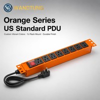Bloc d'alimentation USA PDU 6, 8, 10, 12 prises, unité de distribution d'alimentation standard américaine, robuste, en aluminium, pour rack de serveur