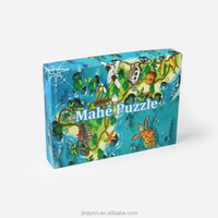 Rompecabezas de Papel Personalizable, Juguete de Dibujos Animados, 500/1000 Piezas, Cartón Gris, Mapa Espacial, OEM/ODM Disponible