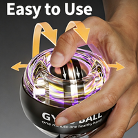 Gyroscope de poignet durable et sûr avec lumières, entraîneur de poignet et d'avant-bras, soulagement carpal, fitness gyroscopique
