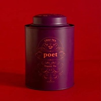 Boîte à thé japonaise vide, gaufrage écologique, boîte en fer blanc de luxe ronde, thé au café hermétique, qualité alimentaire, double couvercle, boîte en fer blanc, vente en gros