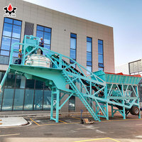 Centrale à béton portative mobile 25-100m3/h YHZS 50 60 75 90 120 M3/h Centrale à béton semi-mobile
