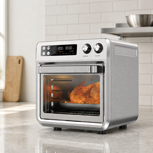 Four à air chaud <span class=keywords><strong>multifonction</strong></span> 25L, cuisinière à convection de comptoir pour rôtir, cuire, faire des pizzas et cuisiner - Product Image 1