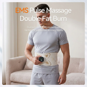 Faja EMS para Alivio Muscular Post-Entrenamiento con Iones de Plata Antibacterianos, 16 Niveles de Intensidad de Masaje Ajustables, 3 Modos de Compresión Térmica - Product Image 1