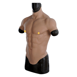 ชุดกล้ามเนื้อซิลิโคนสำหรับคอสเพลย์หน้าอกผู้ชายพร้อมแขนชุดกล้ามเนื้อปลอมเหมือนจริงสำหรับผู้ชาย - Product Image 5