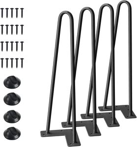 Hairpin Metal Table <b>Legs</b> Wrought Iron Wooden Frame Furniture <b>Legs</b> <b>for</b> Dining Kitchen Chair Cabinet <b>Sofa</b> Hotel Use - Product Image 1