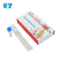 Kit de prélèvement d'ADN pour diagnostic vétérinaire (oiseaux, chats, chiens) - Tube non invasif pour usage domestique - Kit de test microbiologique - 1 an