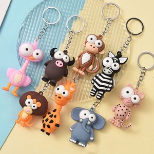 <b>Custom</b> Event Gift New Creative 3D Animal Design Soft PVC and Rubber <b>Keychain</b> - Product Image 1