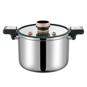 Nova Panela de Pressão Multifuncional de Aço Inoxidável 304 de Três Camadas com Vaporizador Universal para Fogões e Caldeiras - Product Image 1