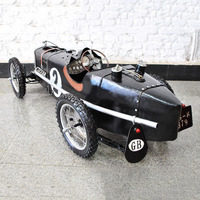 133CM de gran tamaño de Europa Creativa de Metal modelo de coche Retro Bar Vintage de hierro estatua de coche decoración arte
