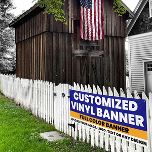 تصميم لافتة فينيل معلقة مخصصة للاستخدام الخارجي مقاومة للماء، لافتة كبيرة من البي في سي للإعلانات - Product Image 6