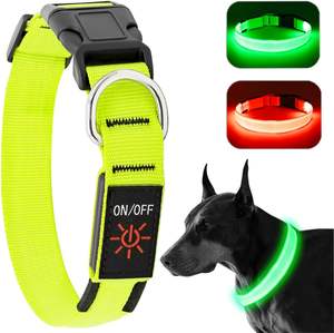 Pengikat leher anjing Led pintu ke pintu termurah biaya Anazon Fba dengan Tag udara kerah anjing dengan lampu kalung anjing dengan Led Usb c - Product Image 1