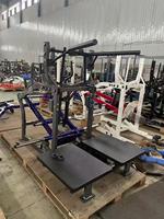 Machine à Squats avec Ceinture de Musculation Commerciale en Gros, Machine à Jambes à Charge de Plaques, Équipement de Squats et de Relevés de Genoux, Vente Chaude