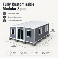 Cabine Modulaire Moderne Étanche et Ignifuge ADU, Maisonnette Préfabriquée de Luxe, Maison Conteneur Détachable, Unité de Vie pour Hôtel et Jardin