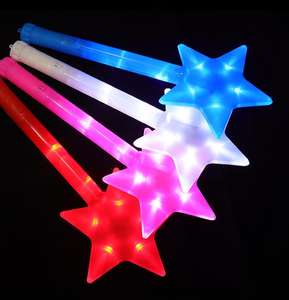 Bâtons lumineux LED en forme d'étoile pour la vente en gros, baguettes magiques clignotantes, accessoires de fête et de concert, bâtons lumineux néon pour l'animation - Product Image 3