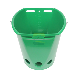 Seau d'alimentation pour veaux de 8 L, matériau de qualité alimentaire, 5 tétines, équipement d'alimentation, <span class=keywords><strong>anti</strong></span>-<span class=keywords><strong>chute</strong></span> et <span class=keywords><strong>anti</strong></span>-morsure - Product Image 2