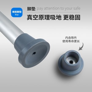 <b>Bathroom</b> <b>Stool</b> Aluminum Alloy Silver Adjustable Height Non Slip For Elderly Pregnant Disabled Shower Toilet Use - Product Image 2