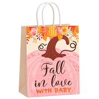 Sacs en papier personnalisés pour Thanksgiving, sacs de shopping en kraft avec logo et poignées pour emballages cadeaux de boutiques et de vente au détail