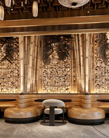 Luxe Japans restaurant interieurontwerp, turnkey commerciële inrichting, Chinees restaurantproject, complete winkelinrichting