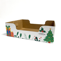 Bac à litière pour chat en papier recyclé à 100 %, imperméable, avec logo personnalisé, portable, pliable, épaissi, jetable, 20 L, design ouvert