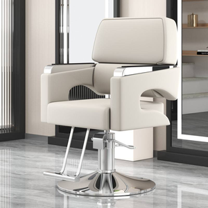 Fauteuil de Barbier Hydraulique Inclinable Nouveau Design Vintage pour Salon de Coiffure et Esthétique - Product Image 1