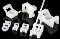 Support de fixation en plastique pour câble métallique, à visser, pour la fixation de faisceaux de câbles