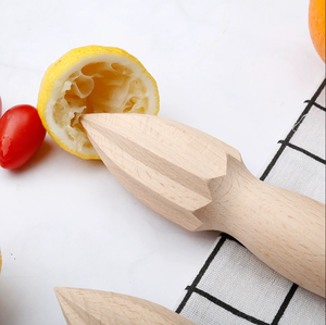 Exprimidor manual de limones de madera de haya, exprimidor de cítricos de madera maciza, exprimidor de frutas manual, utensilio de cocina, venta al por mayor, logotipo personalizado - Product Image 3