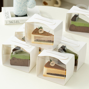 Emballage de boîte à gâteau suisse en forme de <span class=keywords><strong>bento</strong></span> miniature transparent biodégradable personnalisé Fundom avec fenêtre - Product Image 3
