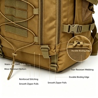 Sac à dos tactique en polyester 600D de 35 L, durable, pour camping et randonnée en extérieur, antivol, imperméable, personnalisable, directement de l'usine OEM&ODM