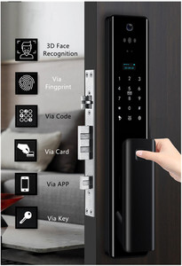 Sinovo TUYA WIFI Inteligente Madeira Door Lock com Vídeo em Tempo Real <span class=keywords><strong>Intercom</strong></span> Face & Reconhecimento de Impressão Digital Keyless e Câmera - Product Image 6