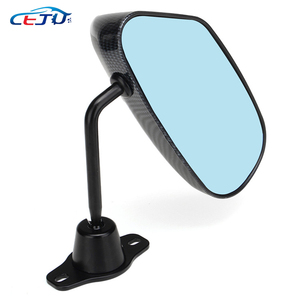1 Par de Espelhos Retrovisores Universais de Fibra de Carbono Azul para Carros, Estilo <span class=keywords><strong>F1</strong></span>, Espelho Lateral de Corrida com Vidro e Suporte Metálico de Ângulo Amplo - Product Image 6