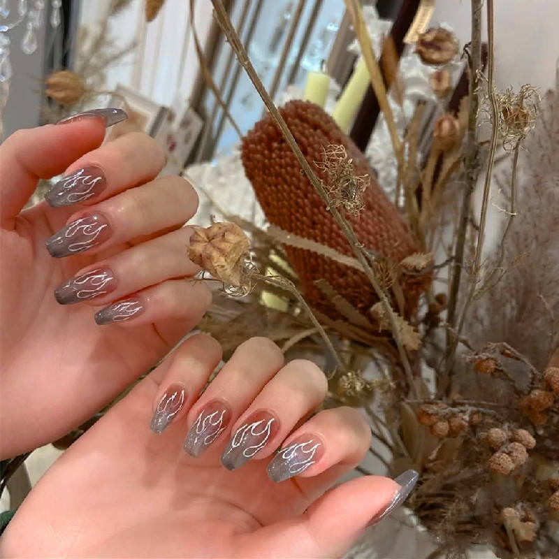 W6 gray red flame-glue