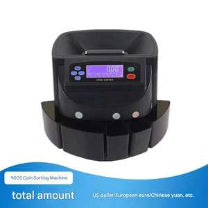 Machine <span class=keywords><strong>de</strong></span> tri et <span class=keywords><strong>de</strong></span> comptage automatique <span class=keywords><strong>de</strong></span> pièces <span class=keywords><strong>de</strong></span> <span class=keywords><strong>monnaie</strong></span>, grand écran LCD, compteur <span class=keywords><strong>de</strong></span> pièces <span class=keywords><strong>de</strong></span> <span class=keywords><strong>monnaie</strong></span> multi-national avec personnalisation - Product Image 1