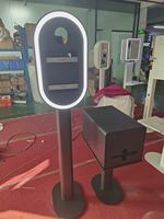 Draagbare ovale iPad SLR DSLR fotohokje behuizing RGB ringlamp metalen afstandsbediening DSLR camera's voor bruiloften feesten evenementen