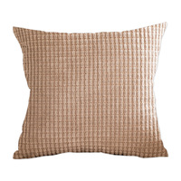 Funda de Almohada Decorativa de Felpa Suave con Diseño de Grano de Maíz, con Cierre Oculto, para Sofá, Cama, Hogar y Hotel