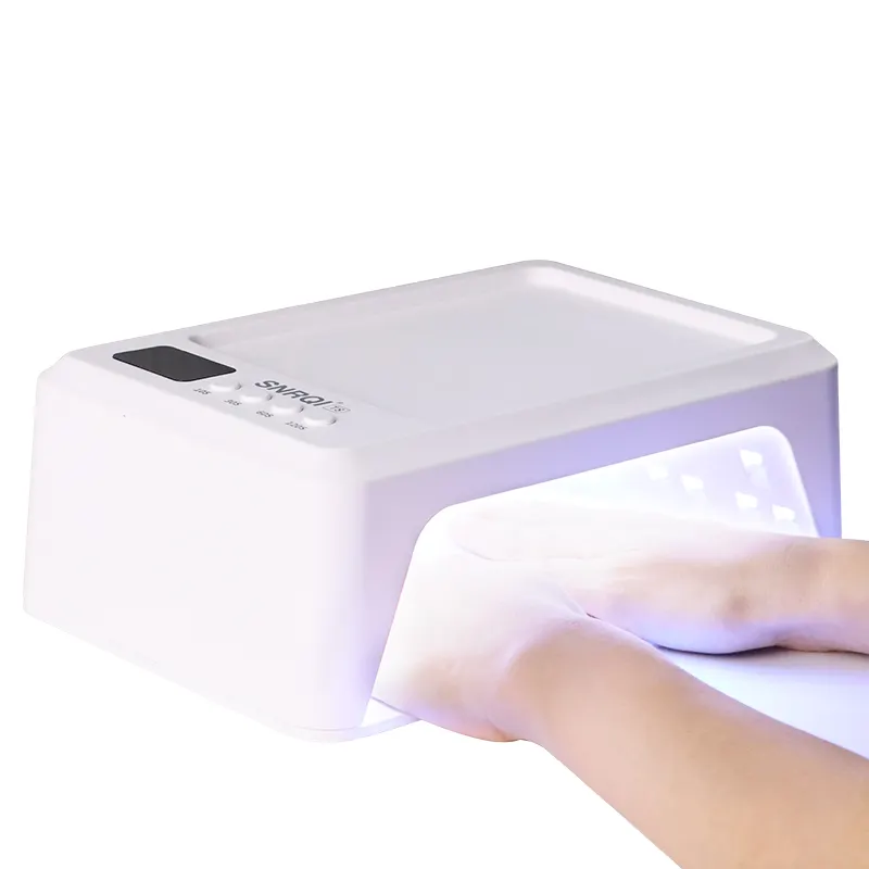 Professional High Quality Two-Hand Use Nail Dryer Spacious Anti-Collision Strip Quickly Salon Lamp Nail UK Plug Electric UK Plug