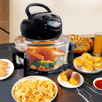 Four à micro-ondes multifonction grande capacité avec friteuse à air visible pour frites et cuisson