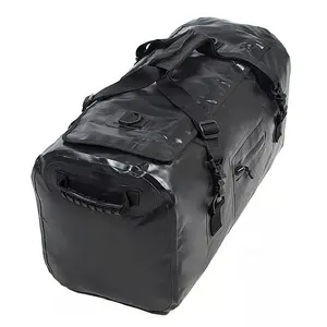 Custom Dual Carry Scout Large Duffle Bag Cargo Hauler Duffel Black 40L PVC Waterproof Duffle Bag Travel Weekend