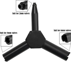 Clé de soupape durable en acier inoxydable pour clé triangulaire Airsoft Outil de démontage de soupape pour chargeur de <span class=keywords><strong>gaz</strong></span> GBB/AEG/KSC/WA - Product Image 3