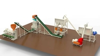 Nouvelle ligne de production de granulés d'aliments pour animaux monophasée à haute efficacité, capacité de 4000 kg/h, tension personnalisable, pour la transformation des aliments du bétail